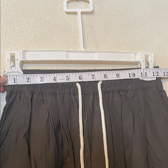 🌸2/$10 Dark Grey Wide-Leg Pants with Drawstring - Picture 2 of 9